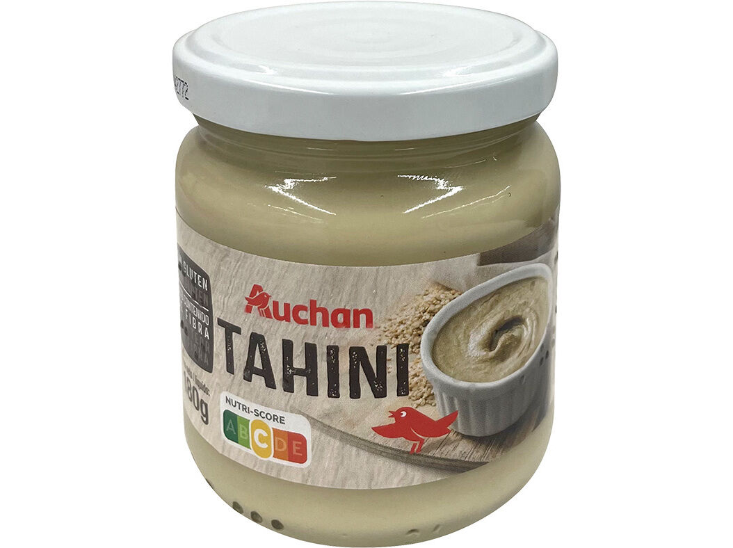 TAHINI AUCHAN SEMENTES DE SESAMO 180G image number 0