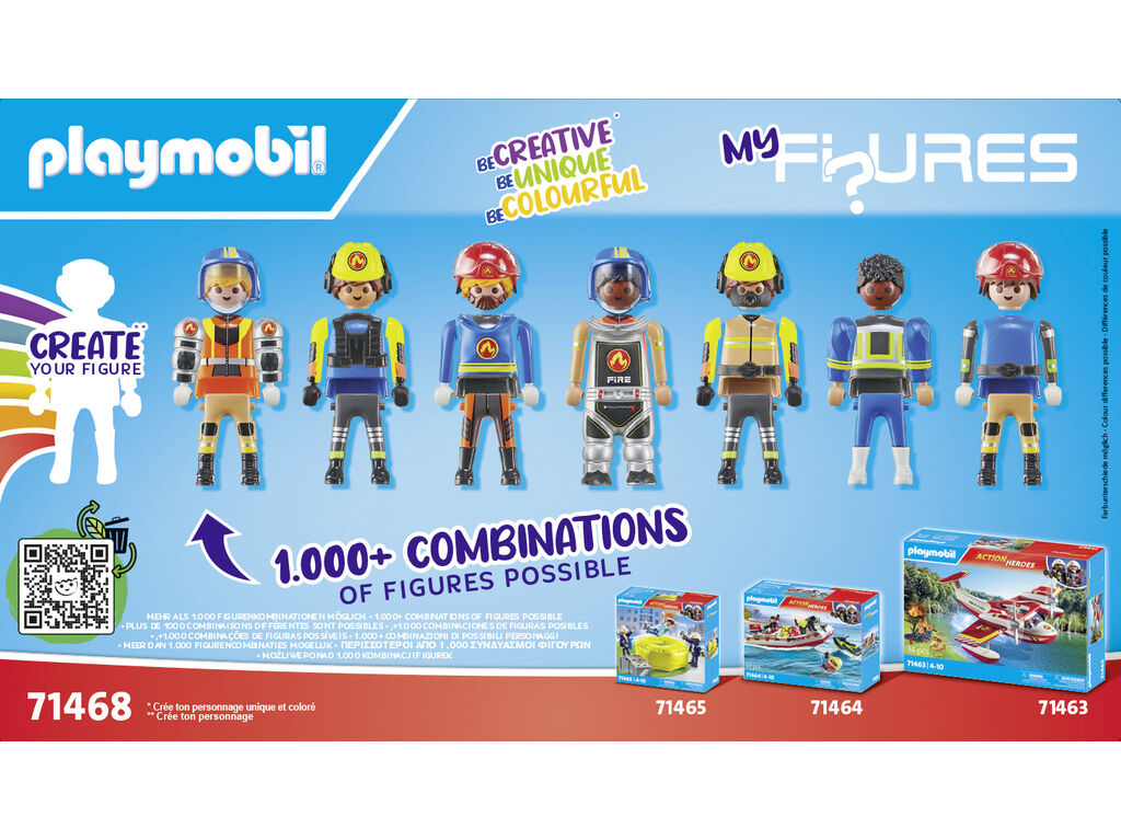 MY FIGURES: BOMBEIROS PLAYMOBIL 71468 image number 1
