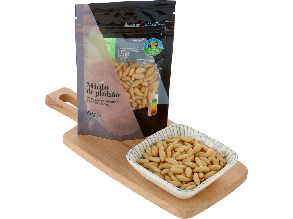 MIOLO DE PINH&Atilde;O PORTUGU&Ecirc;S AUCHAN COLLECTION CULTIVAMOS O BOM 50 G