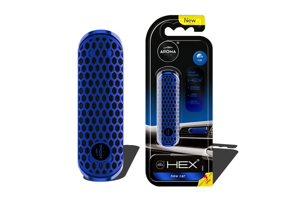 AMBIENTADOR AUTO AROMA CAR POLYMER HEX NEW CAR image number 0