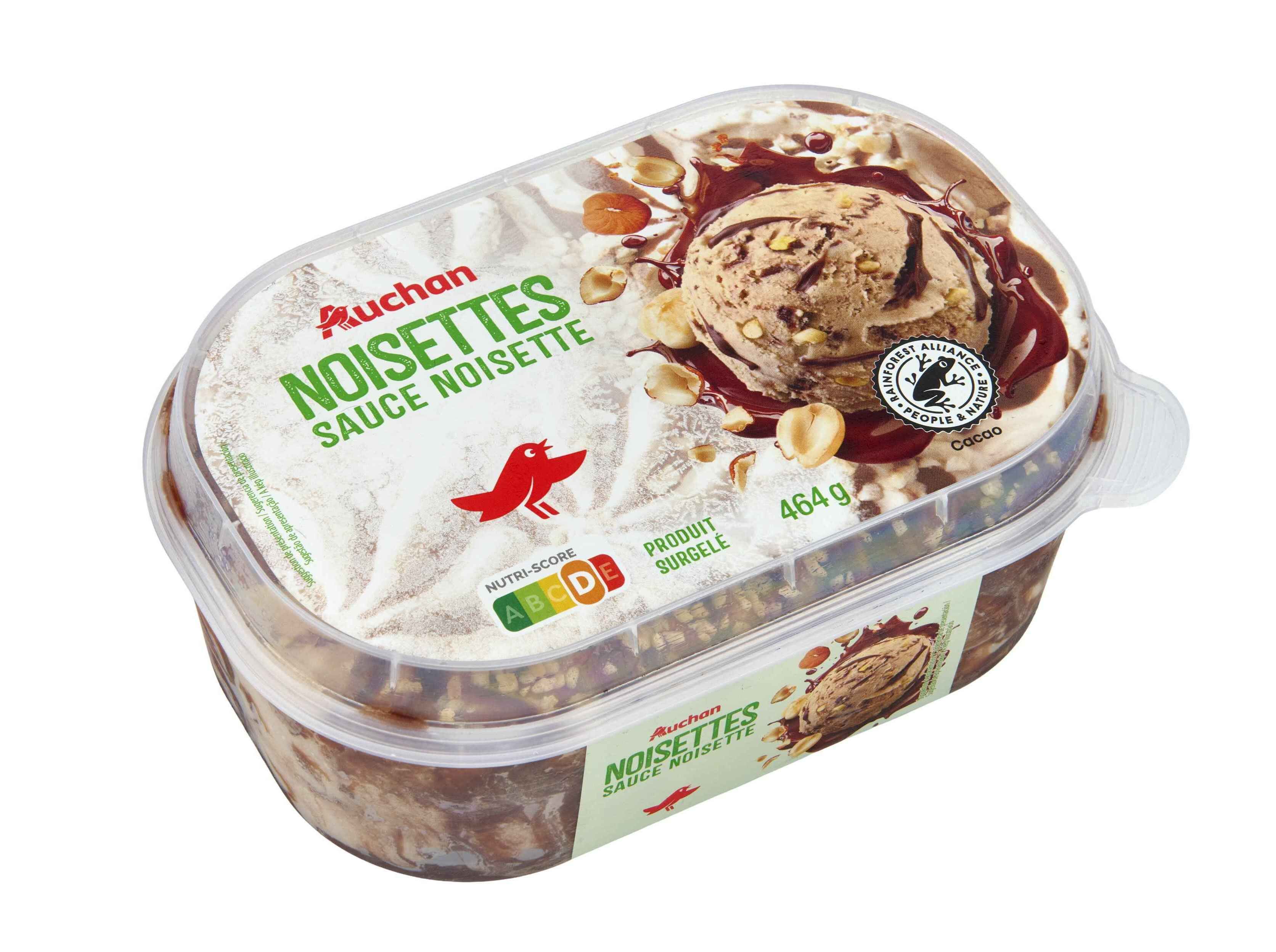 GELADO AUCHAN AVEL&Atilde; COM MOLHO DE AVEL&Atilde; 900ML image number 1