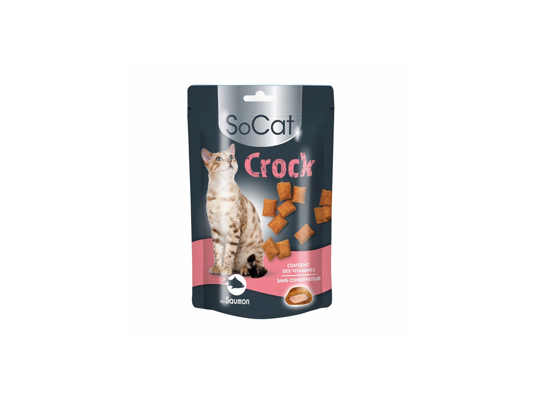 SNACK GATO SOCAT CROCK SALM&Atilde;O 60G image number 0