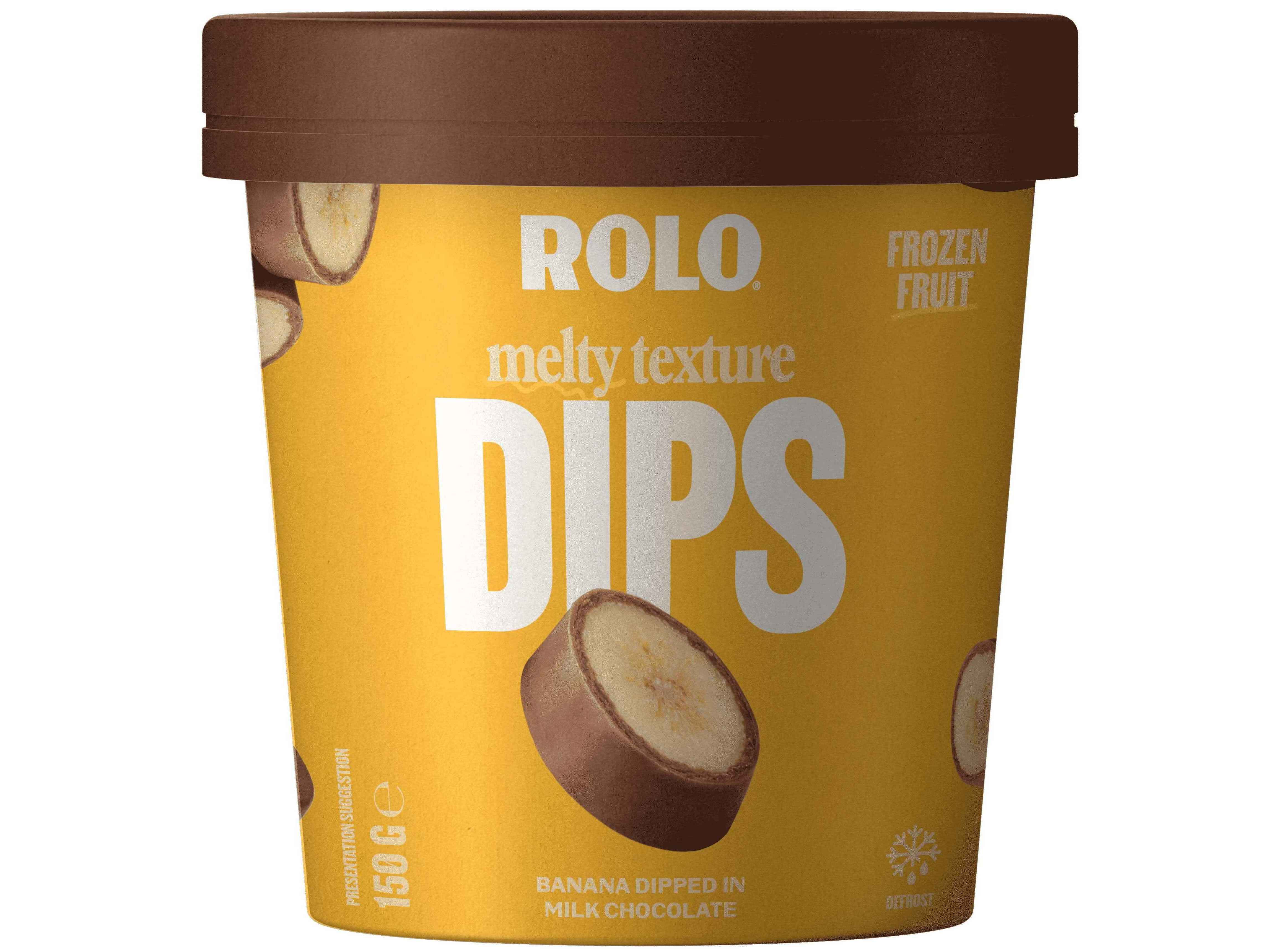 DIPS BANANA ROLO COBERTA COM CHOCOLATE DE LEITE 150G image number 0