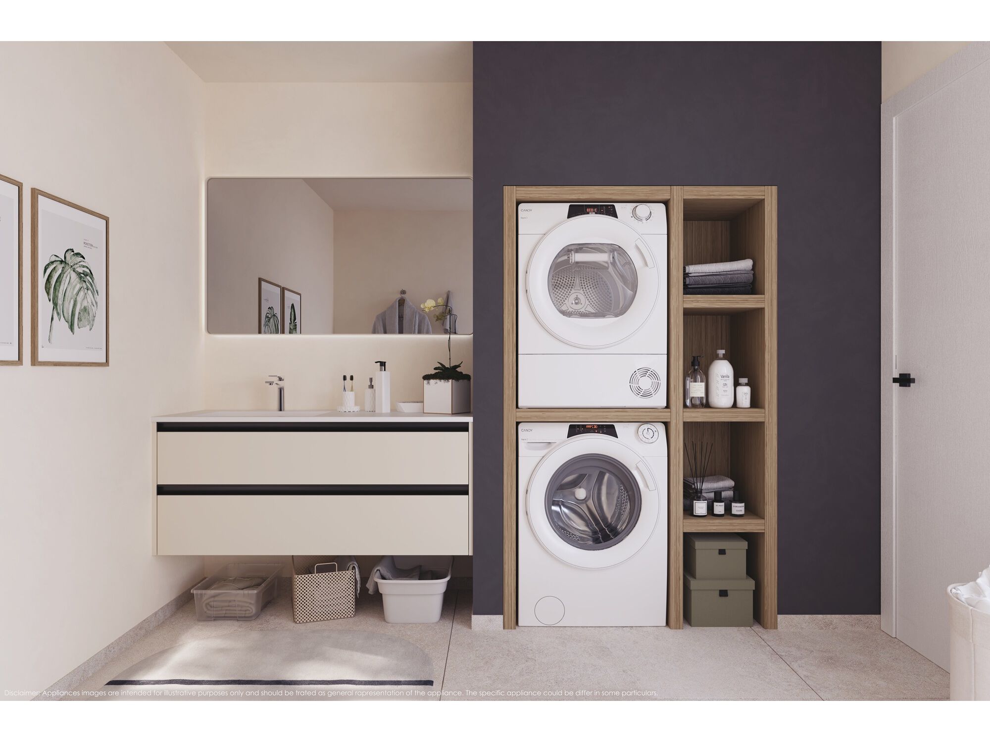 M&Aacute;QUINA DE LAVAR ROUPA CANDY RO 496DWM7/1-S - BRANCO A 9KG image number 10