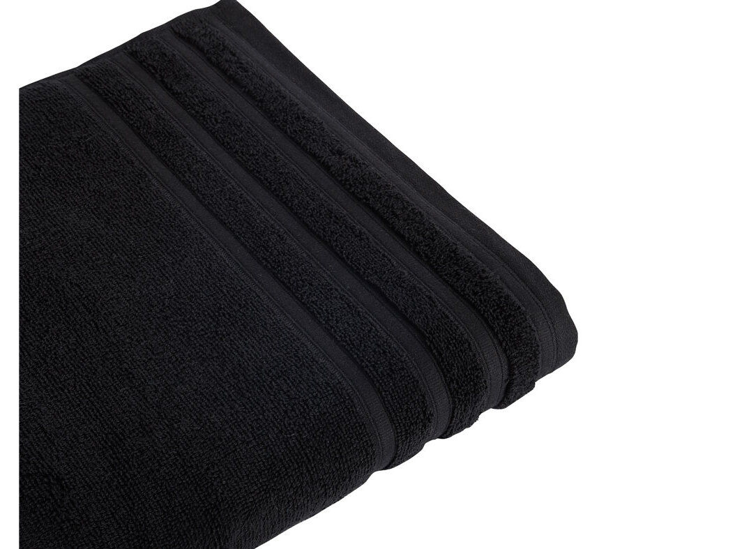 LEN&Ccedil;OL DE BANHO ACTUEL ALGOD&Atilde;O 500G PRETO 100X150CM image number 1