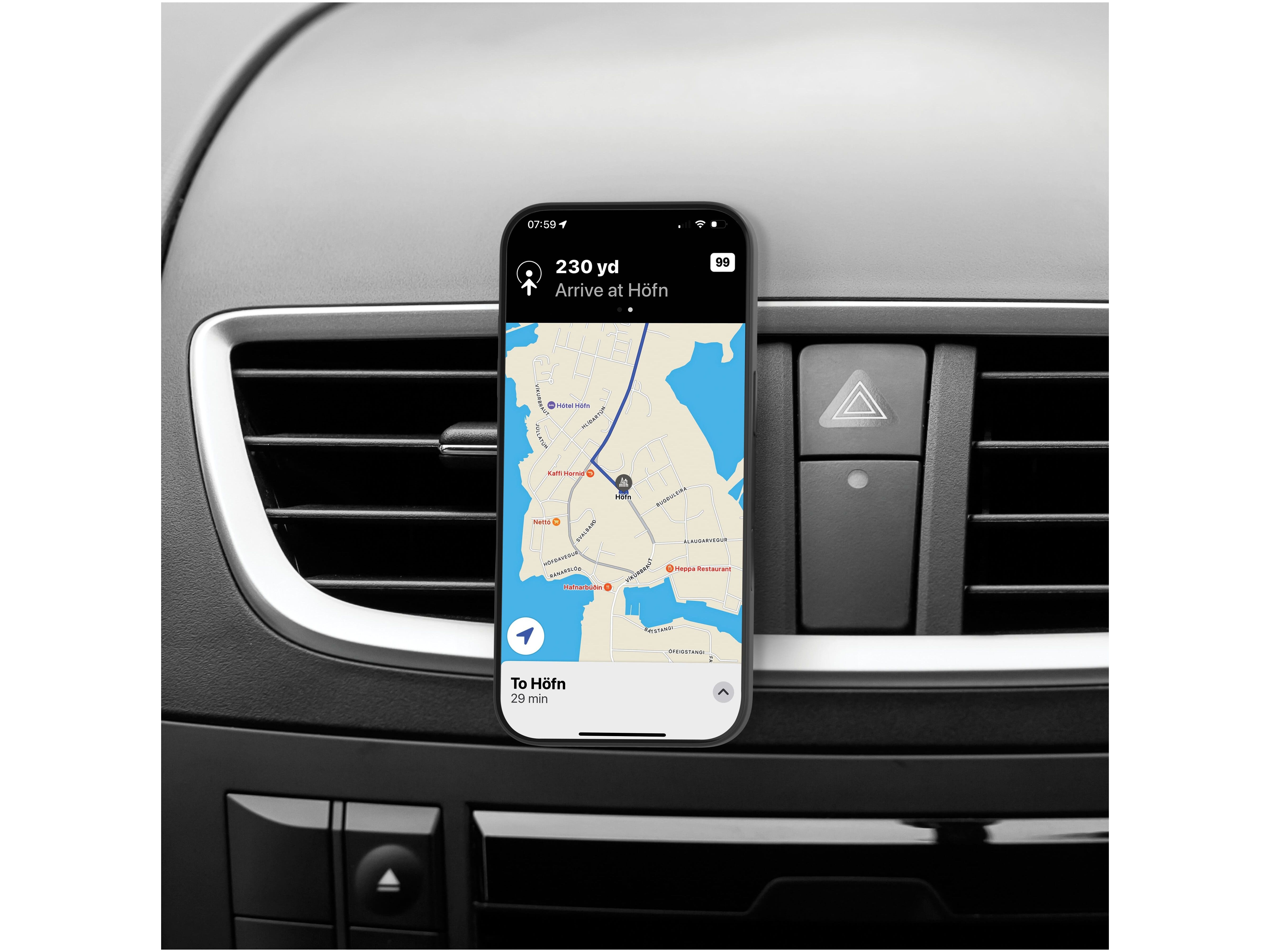 SUPORTE AUTO DBRAMANTE RE-CHARGE PRETO MAGSAFE image number 2