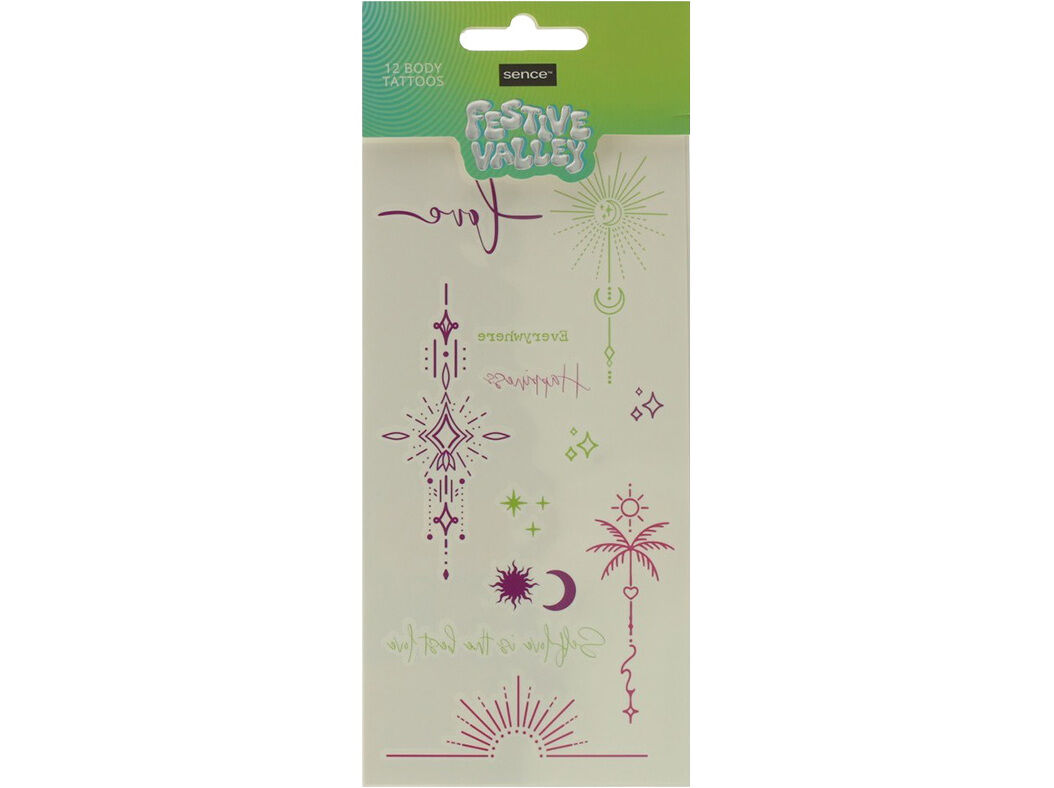 TATUAGENS CORPORAIS SENCE BODY FESTIVE image number 0