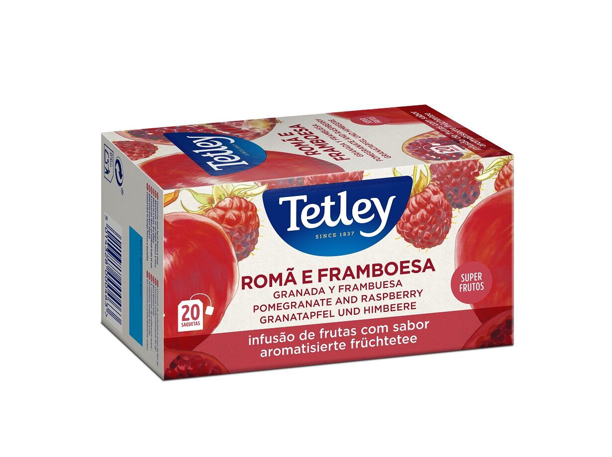 INFUS&Otilde;ES DE FRUTOS TETLEY ROM&Atilde; E FRAMBOESA 20 SAQ image number 0