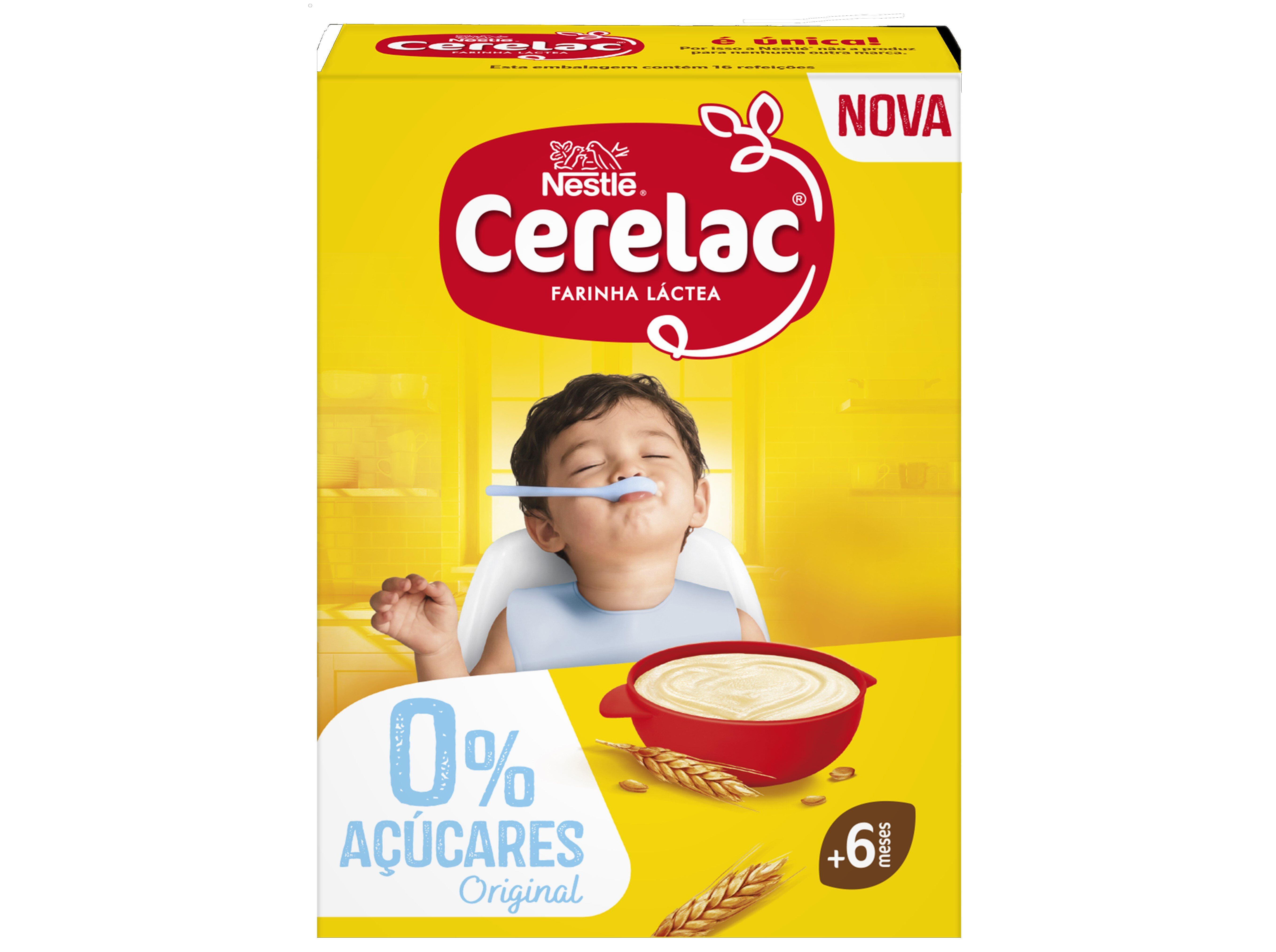 FARINHA L&Aacute;CTEA CERELAC 0% A&Ccedil;&Uacute;CAR 800G