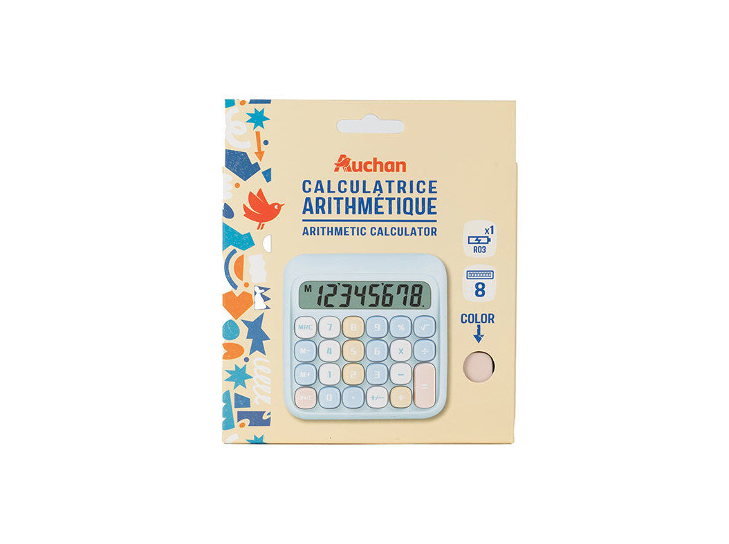 CALCULADORA 8 DIGITOS AUCHAN FUN