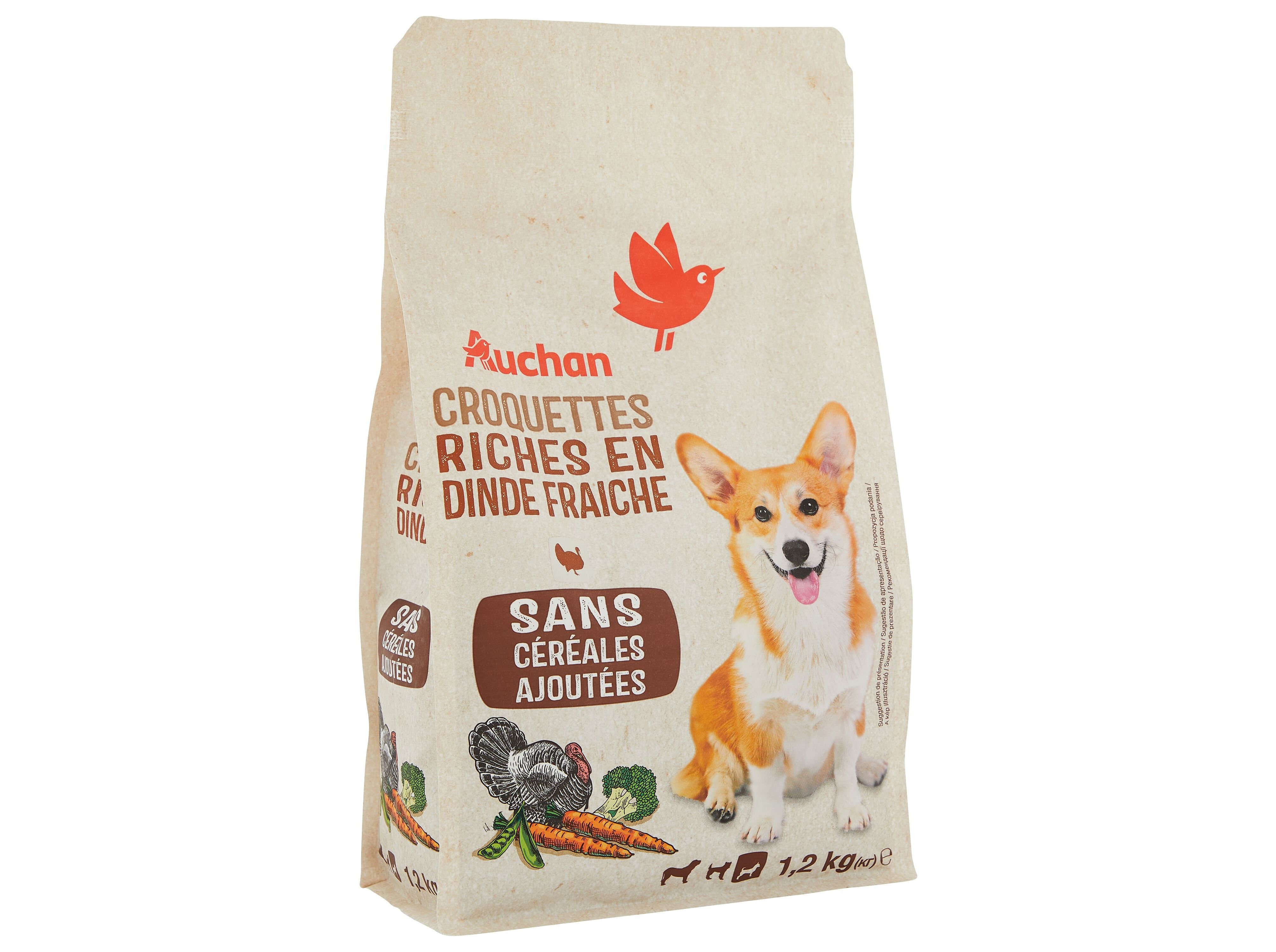 RA&Ccedil;&Atilde;O PARA C&Atilde;O AUCHAN NATURAL RA&Ccedil;AS PEQUENAS RICO EM PERU FRESCO SEM CEREAIS ADICIONADOS 1.2KG image number 1