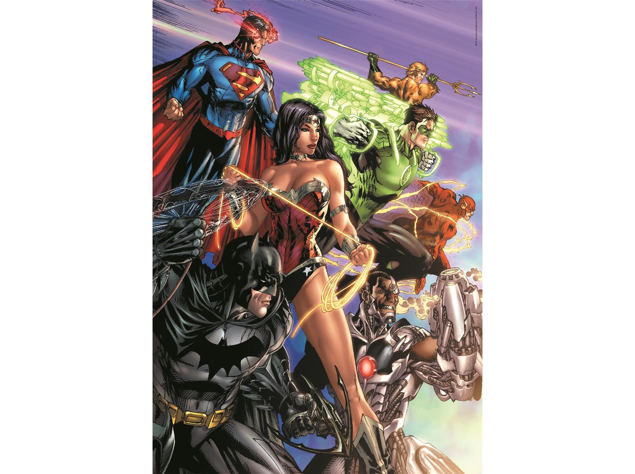 PUZZLE DC COMICS CLEMENTONI JUSTICE LEAGUE 1000 PE&Ccedil;AS image number 1
