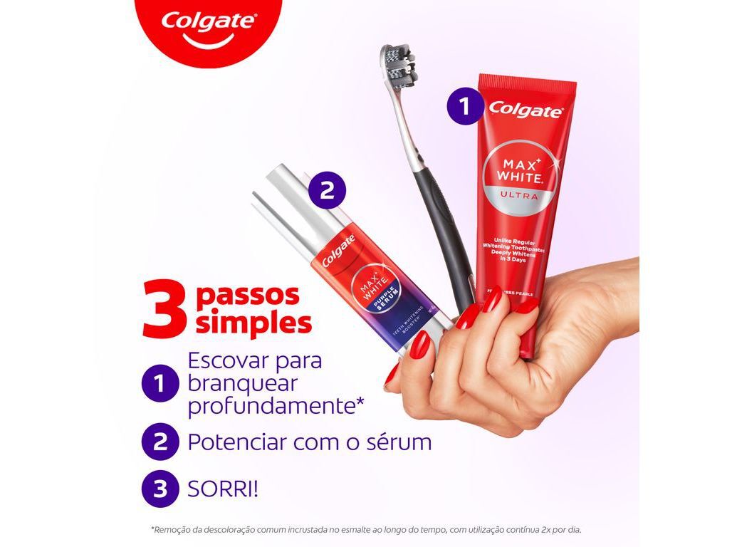 PURPLE SERUM COLGATE MAX WHITE 40ML image number 10