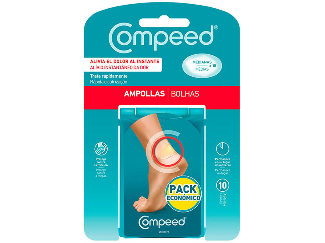 PENSOS COMPEED BOLHAS M&Eacute;DIAS 10UN image number 0