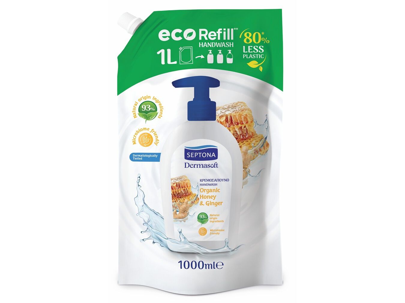 SABONETE L&Iacute;QUIDO SEPTONA MEL&GENG REC 1000ML image number 1