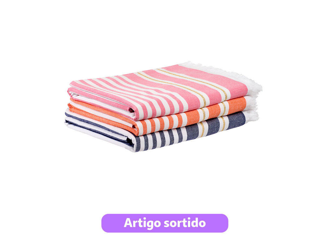 TOALHA PRAIA ACTUEL RISCADO 400G 100X180CM CORES SORTIDAS