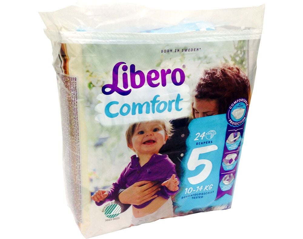 FRALDAS LIBERO COMFORT T5 10-14KG 24UN