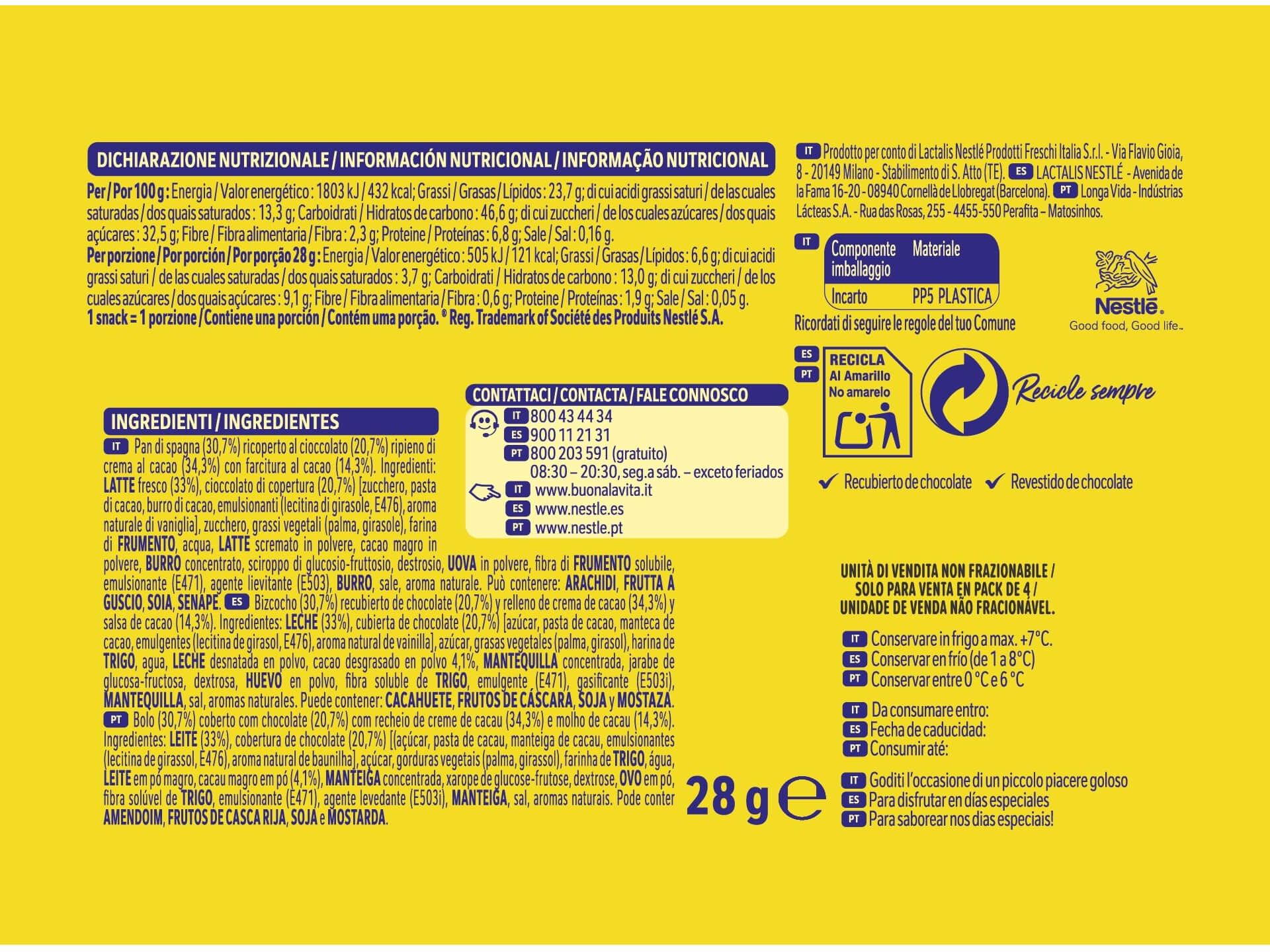 SNACK CHOCOLATE NESQUIK SUPER CHOCO 4X28G image number 2