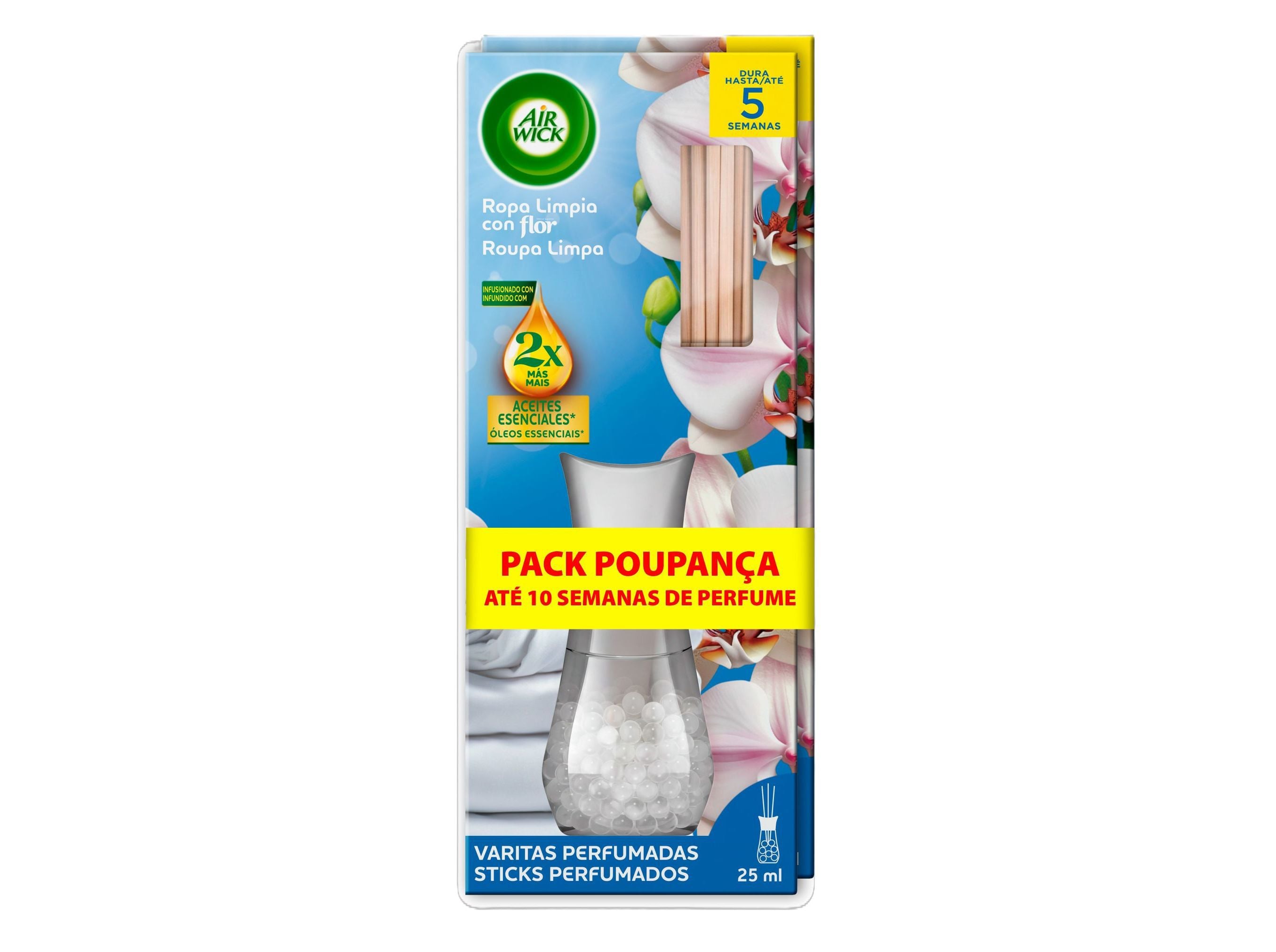 AMBIENTADOR STICKS AIRWICK ROUPA LIMPA 2UN image number 0