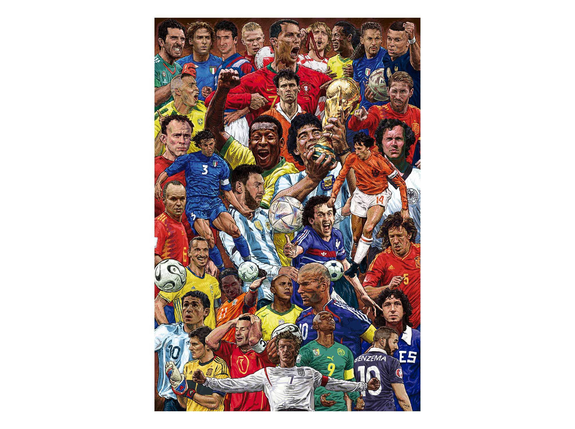 POSTER LEGENDARY FOOTBALLERS image number 0