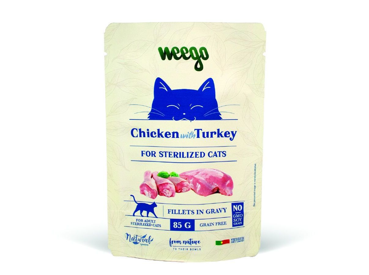 COMIDA H&Uacute;MIDA PARA GATO WEEGO FRANGO / PERU 85G