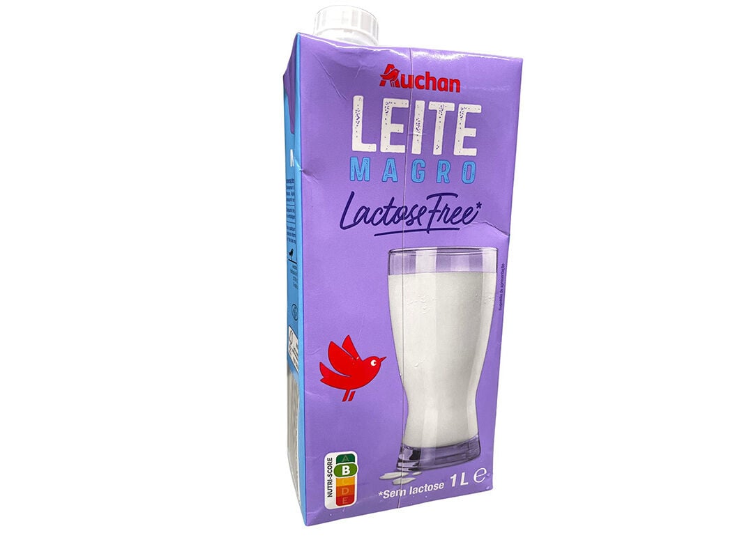 LEITE AUCHAN UHT MAGRO SEM LACTOSE 1L
