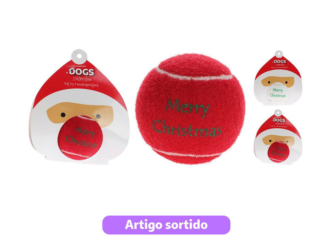 BOLA NATAL C&Atilde;O DOGS COLLECTION CORES SORTIDAS