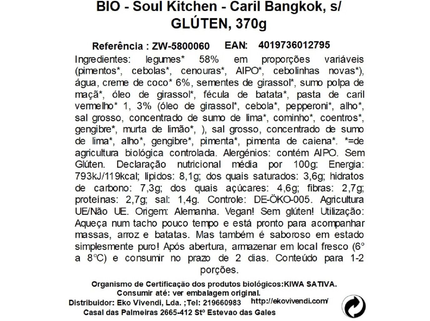 CARIL ZWERGENWIESE TIKKA MASSALA BIO 370 G image number 1