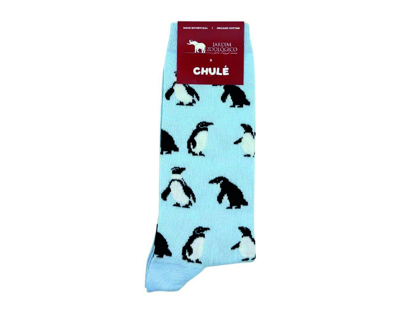 MEIAS FANTASIA CHUL&Eacute; TAM.36-40 PINGUINS image number 1