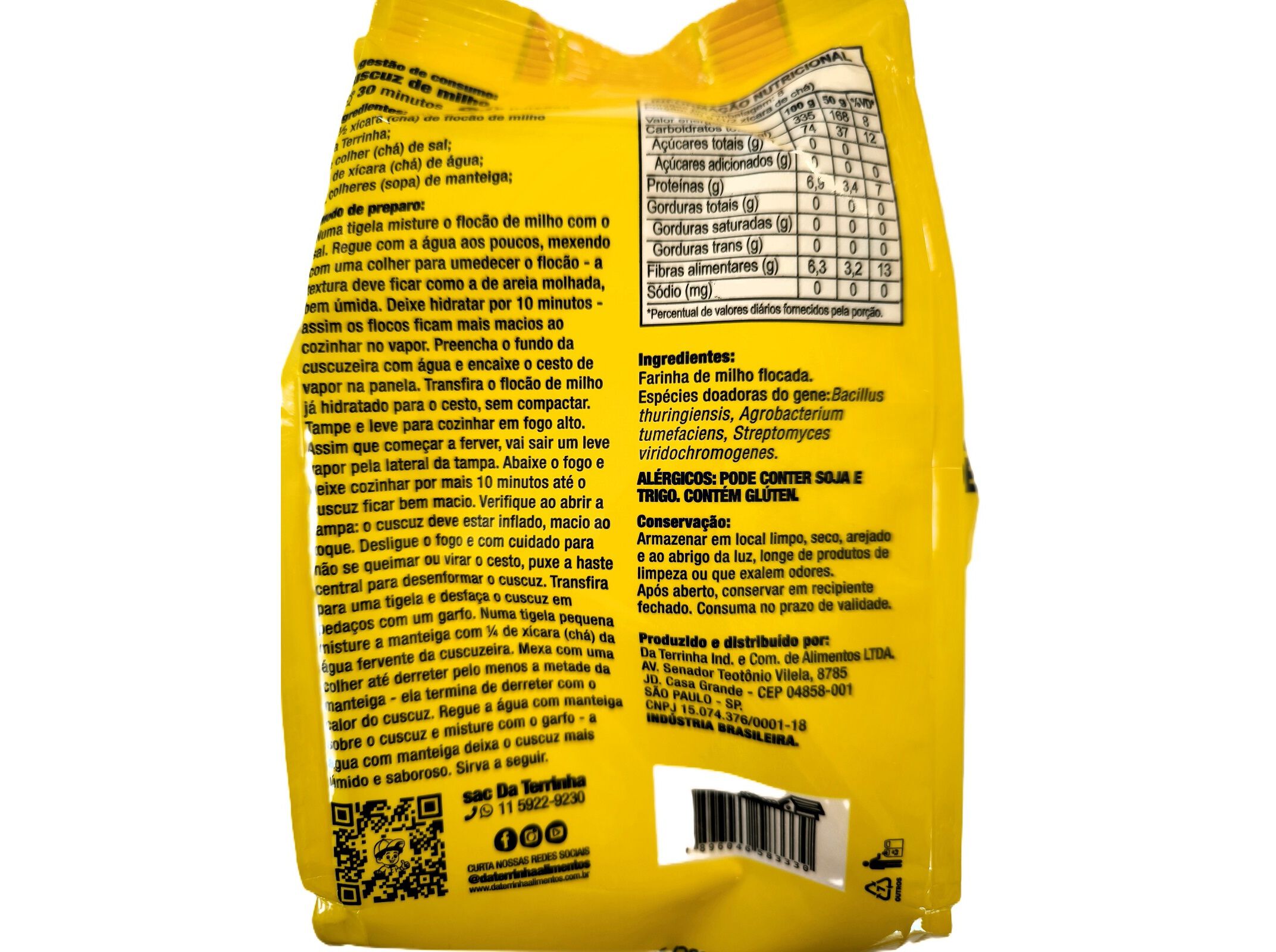 FLOC&Atilde;O DE MILHO DA TERRINHA 400G image number 1