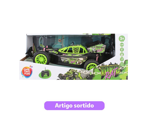 VEICULO TELECOMANDADO BUGGY TOXIC RAT ONE TWO FUN 26CM image number 0