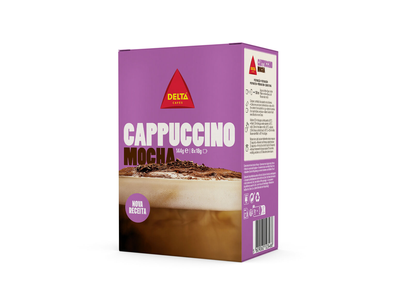 CAPPUCCINO DELTA MOCHA STICK 8X18G (144G) image number 1