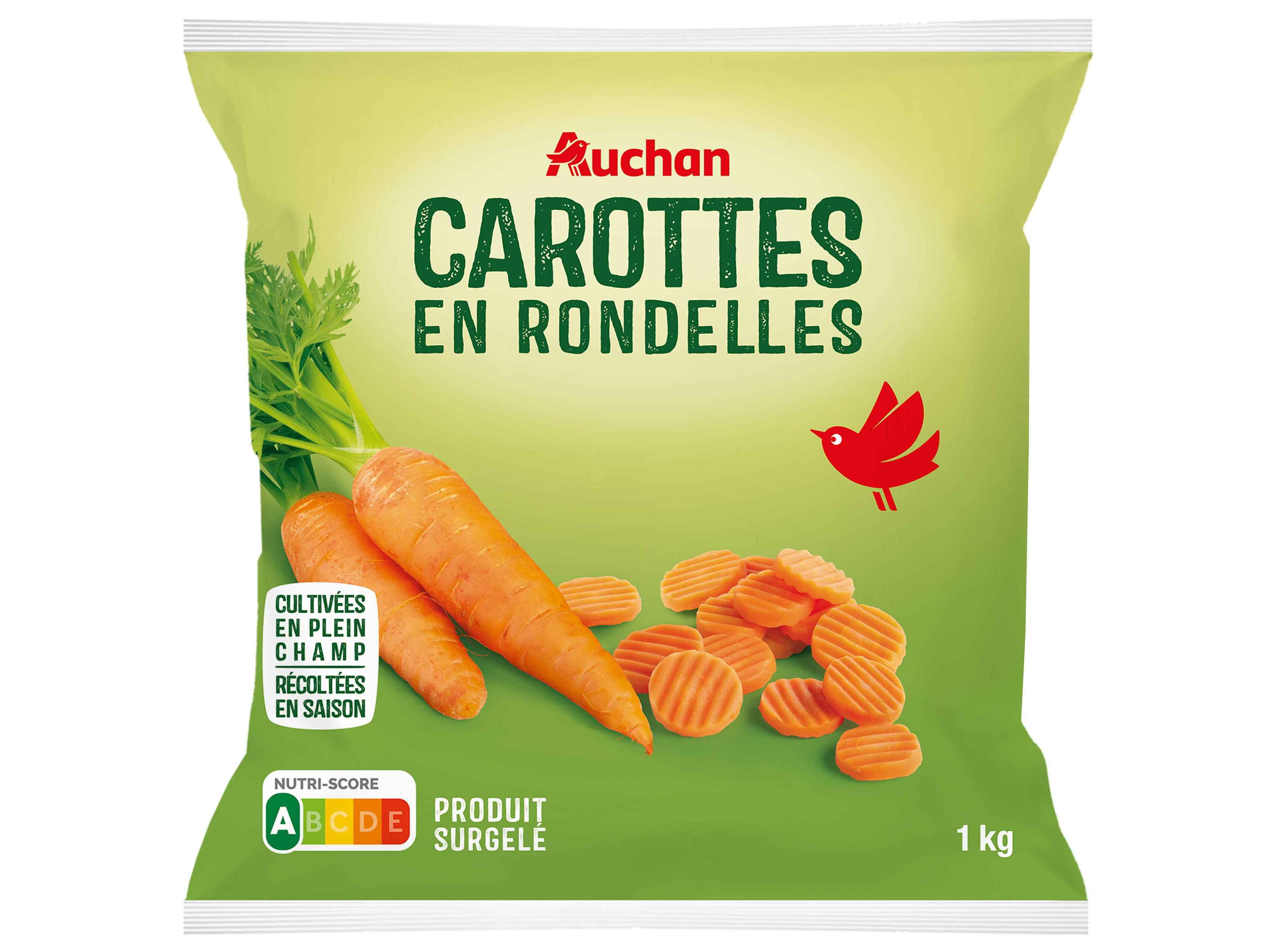 CENOURAS &Agrave;S RODELAS AUCHAN ULTRACONGELADAS 1KG