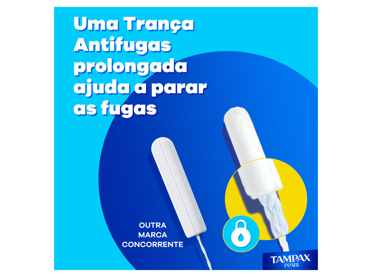 TAMP&Otilde;ES COM APLICADOR TAMPAX PEARL REGULAR 24 UN image number 2