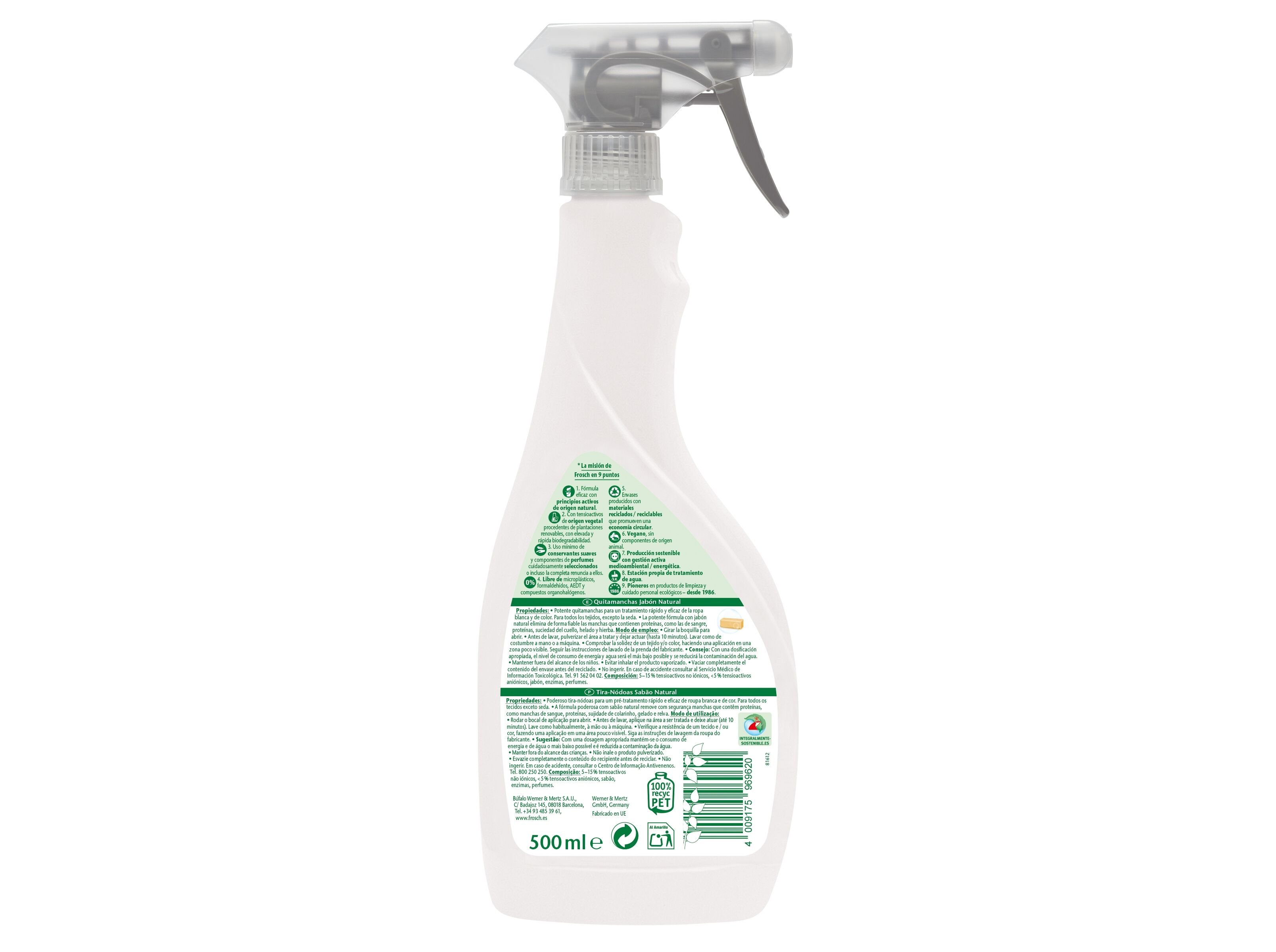 TIRA N&Oacute;DOAS FROSCH SPRAY SAB&Atilde;O NATURAL 0.5L image number 1