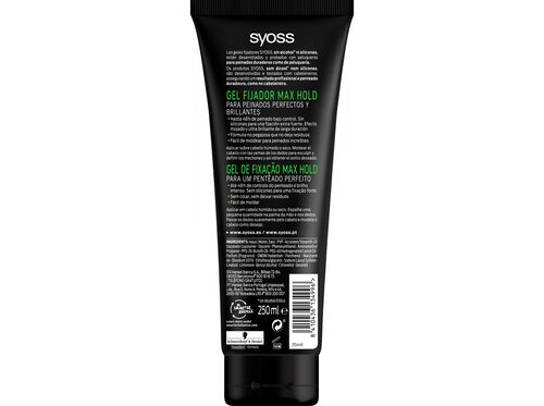 GEL SYOSS CABELO MAX HOLD 250ML image number 1