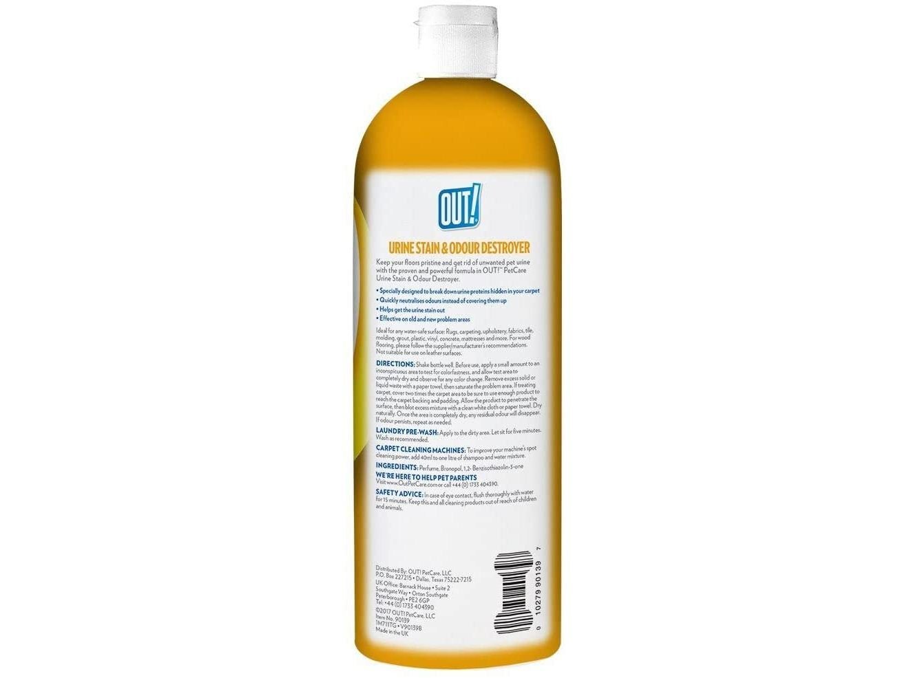 REMOVEDOR MANCHAS URINA OUT URINE DESTROYER 1000ML image number 1