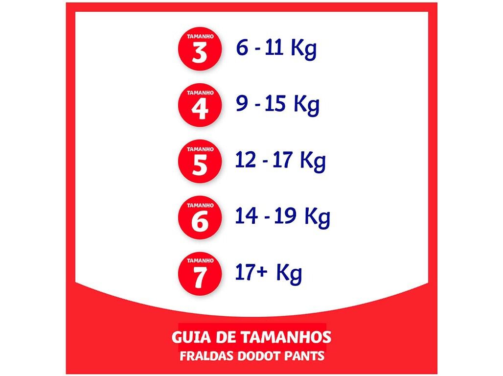 FRALDAS CUECA PANTS DODOT T6 14-19KG 27 UN image number 7