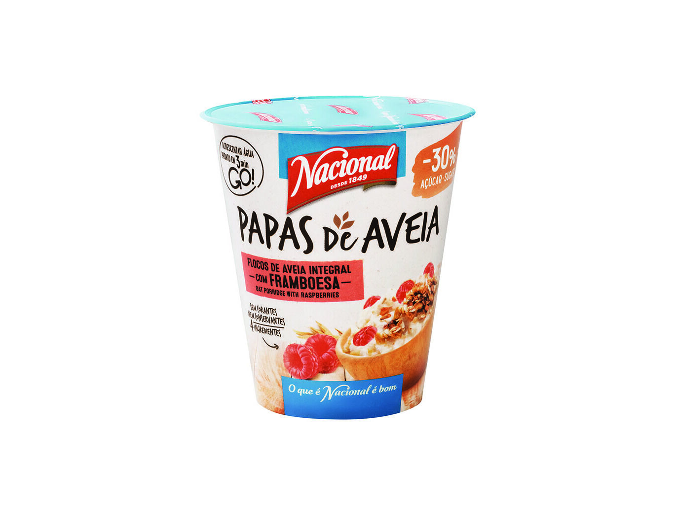 Papas Nacional Aveia Com Framboesa 55 g