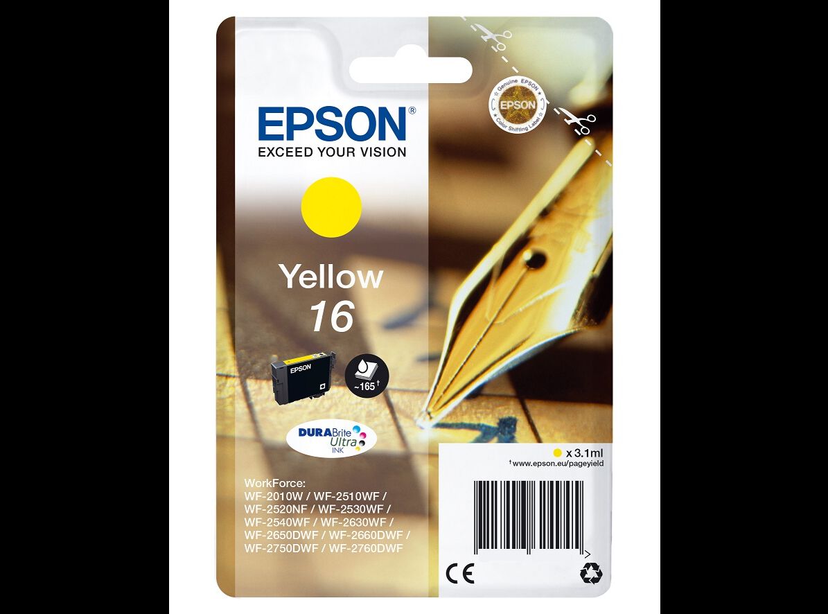 TINTEIRO ORIGINAL EPSON AMARELO DURABRITE T16244 image number 0