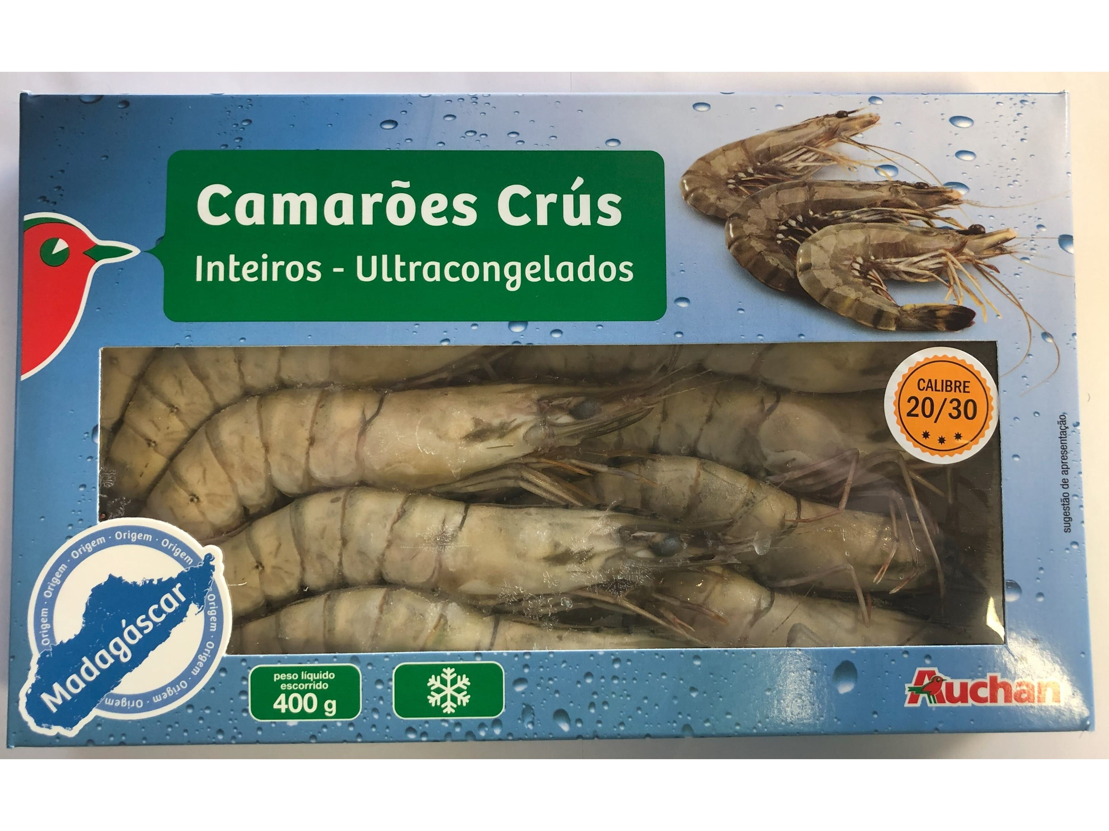 CAMAR&Atilde;O CRU AUCHAN COB MADAG&Aacute;SCAR 20/30 400G image number 0
