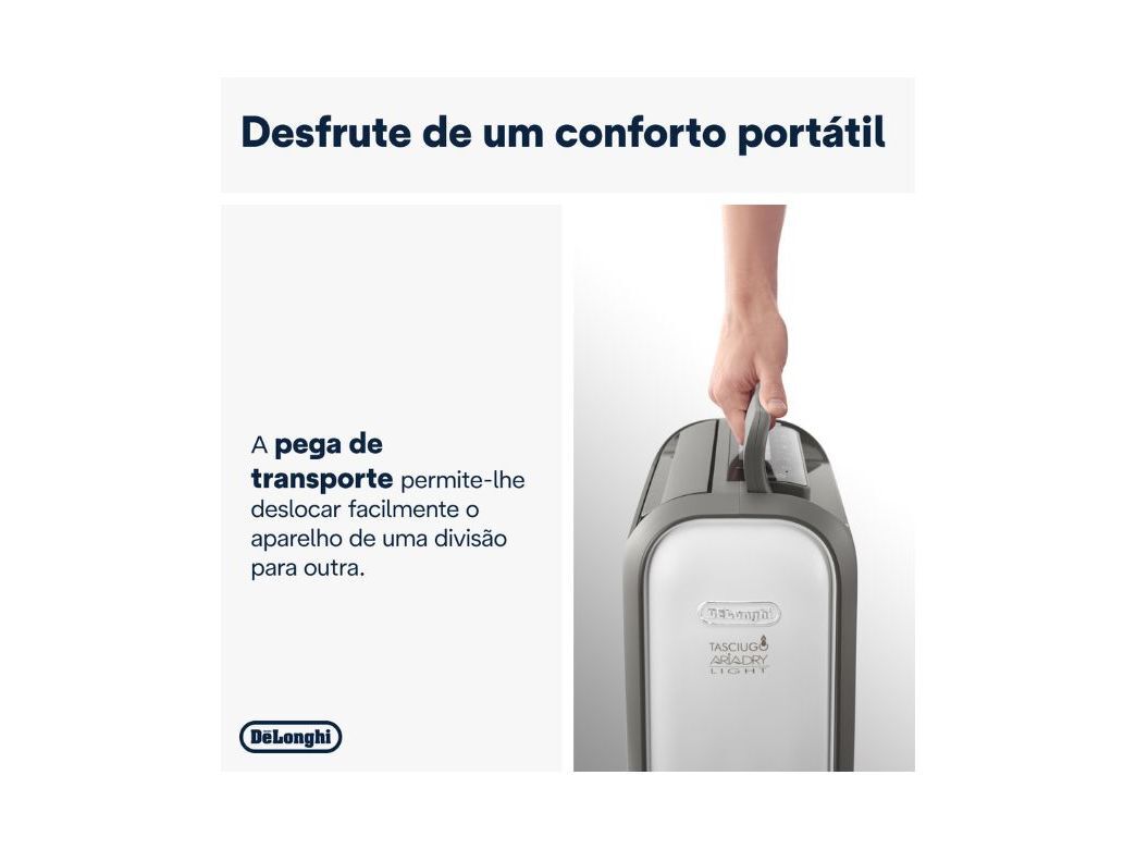 DESUMIDIFICADOR DELONGHI DNS80 CINZA (20L/DIA) image number 4