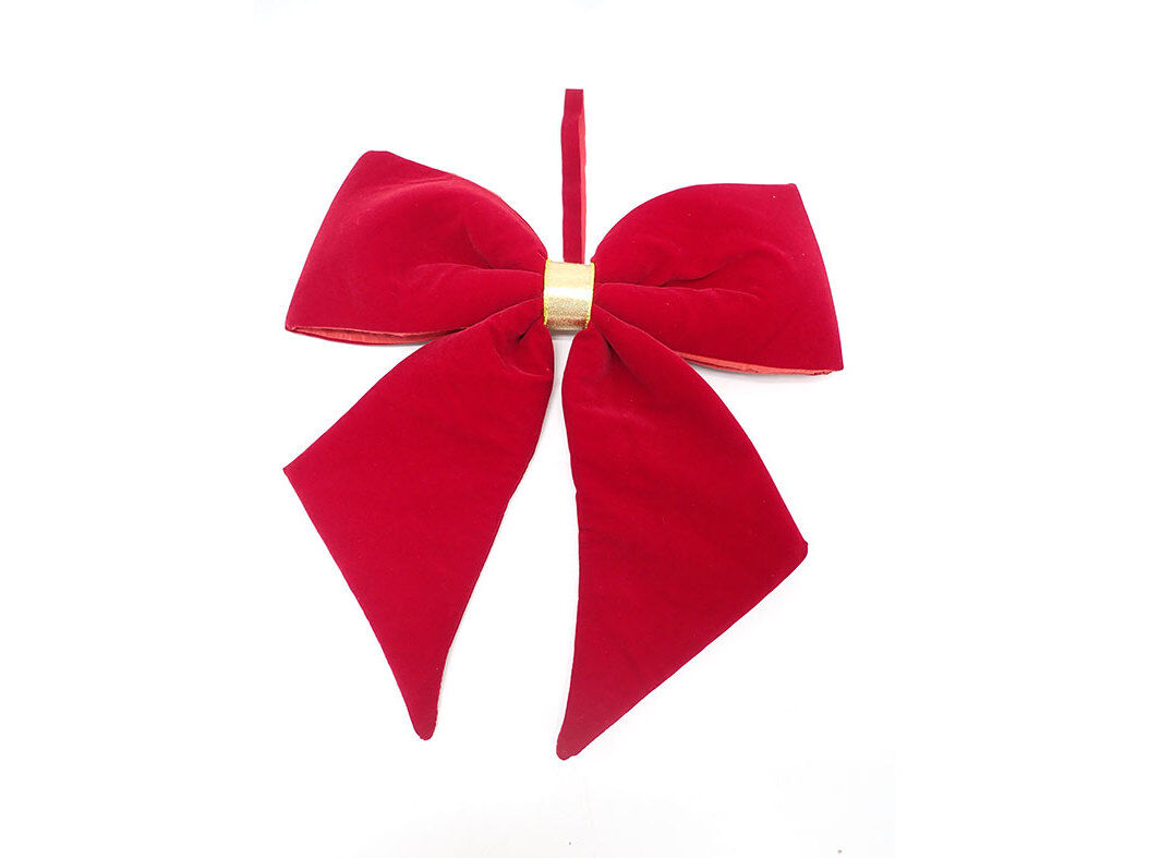 LA&Ccedil;O VELUDO ACTUEL VERMELHO 37X40CM image number 0