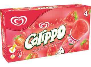 GELADO OL&Aacute; MULTIPACK CALIPPO MORANGO 525ML