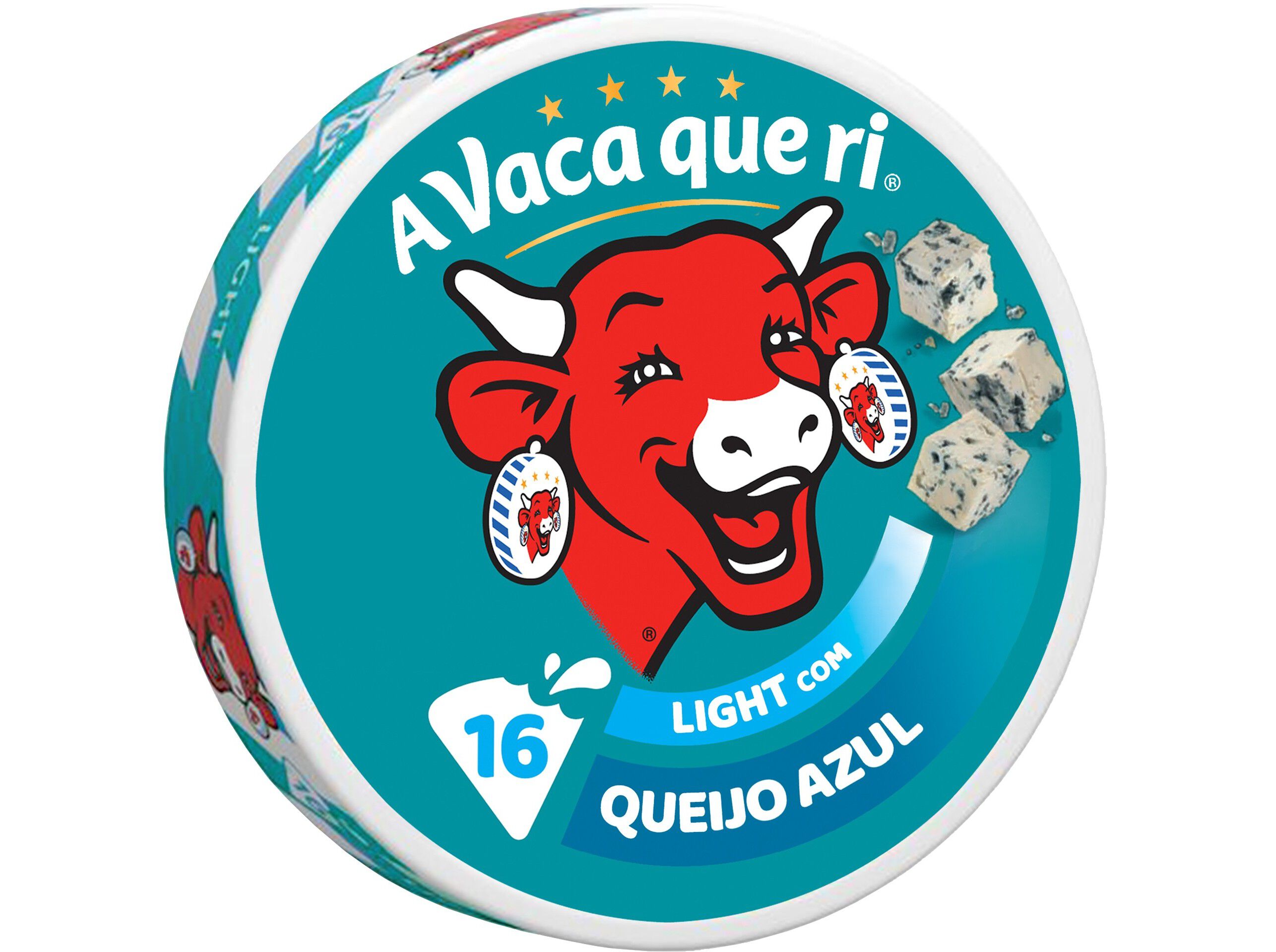 QUEIJO A VACA QUE RI LIGHT QUEIJO AZUL POR&Ccedil;&Otilde;ES 250G
