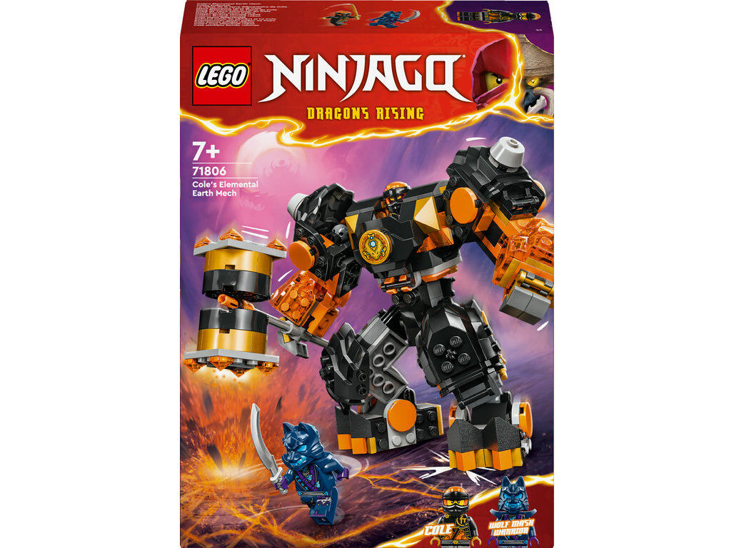 ROB&Ocirc; DA TERRA ELEMENTAL DO COLE LEGO NINJAGO 71806 image number 0