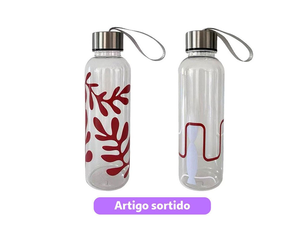 GARRAFA ACTUEL EM TRITAN COM TAMPA EM INOX 0.5L MODELOS SORTIDOS image number 0