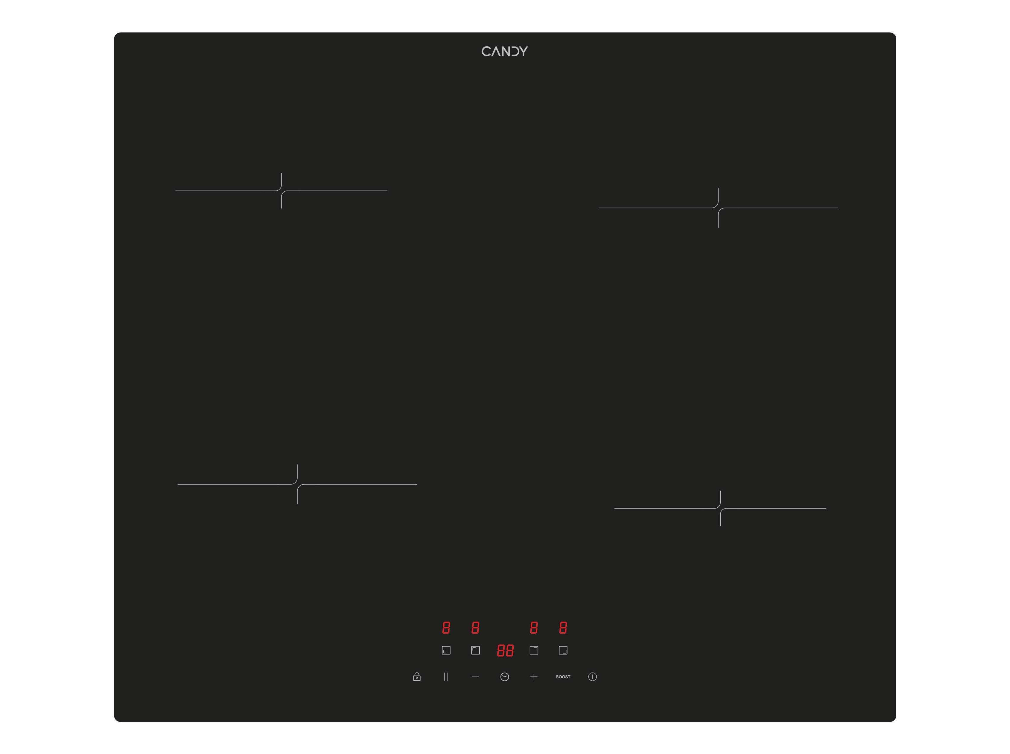 PLACA INDU&Ccedil;&Atilde;O CANDY CI642CA 4 ZONAS 60 CM image number 1