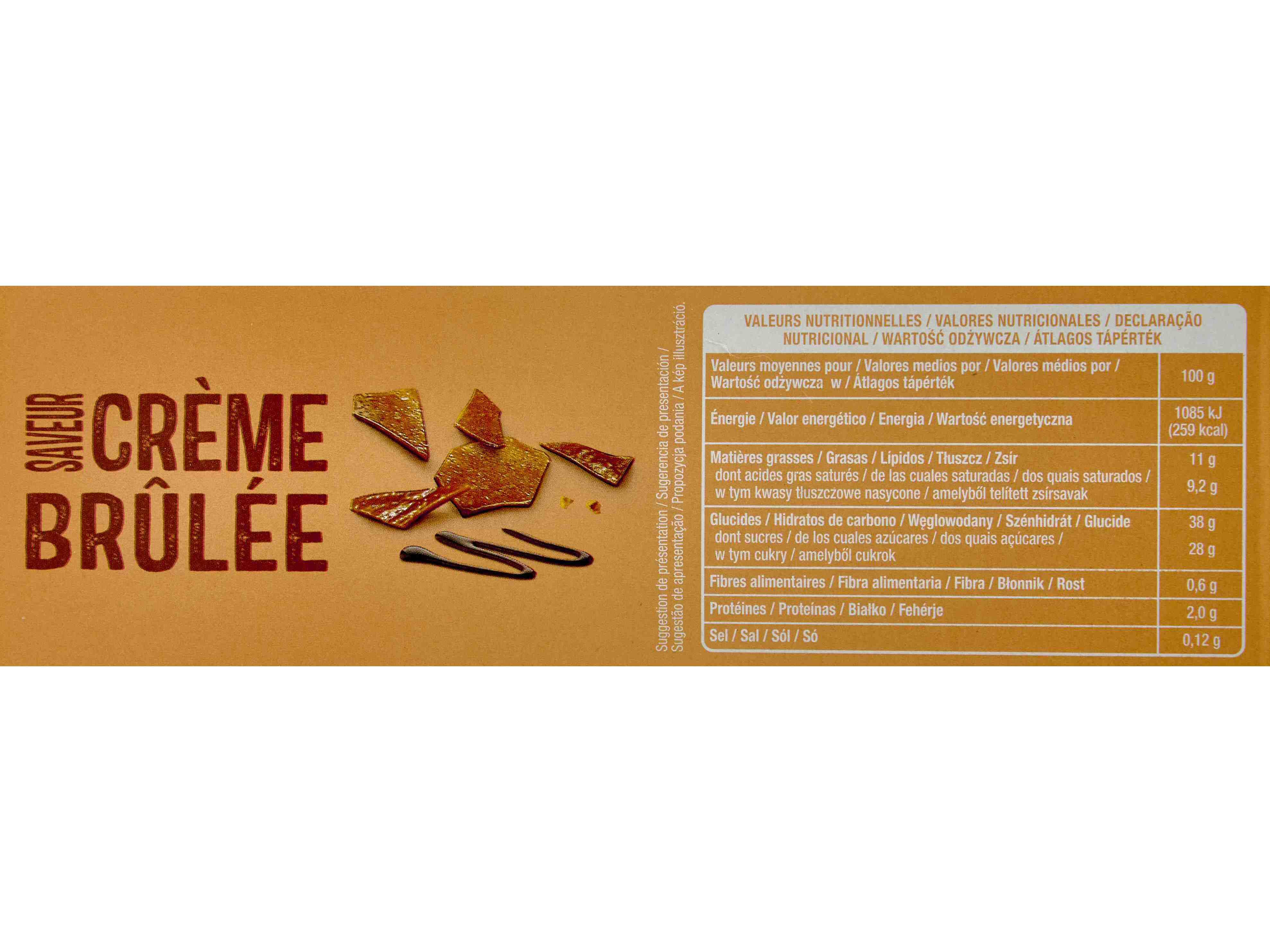 GELADO CONE AUCHAN CR&Egrave;ME BR&Ucirc;L&Eacute;E 6X120ML image number 3