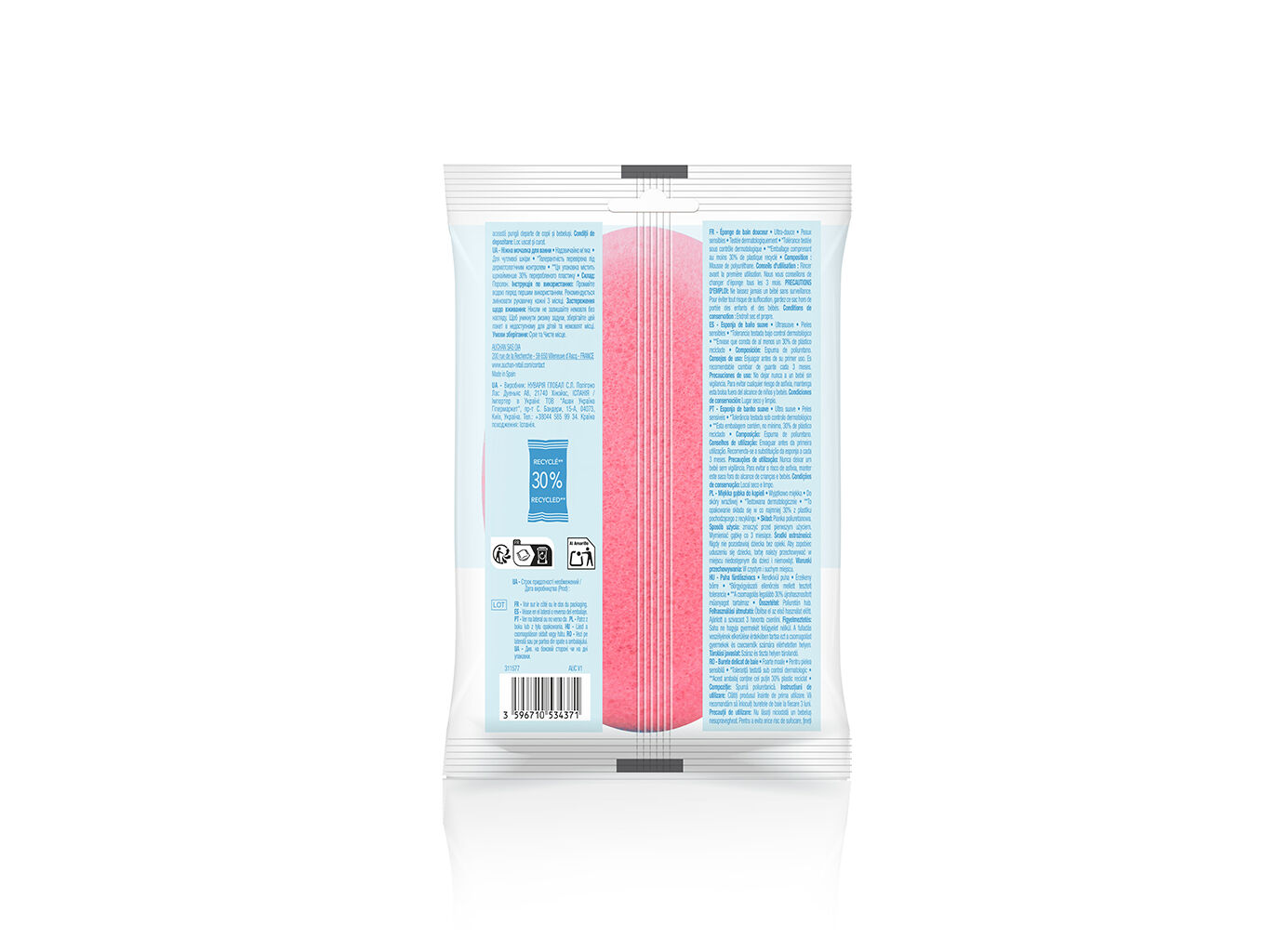 ESPONJA BANHO AUCHAN BABY 1 UN image number 1